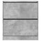 Schoenenkast 80x21x87,5 cm bewerkt hout betongrijs