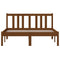 Bedframe massief hout honingbruin 120x200 cm