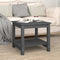 Salontafel 50x50x45 cm massief grenenhout grijs