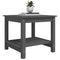Salontafel 50x50x45 cm massief grenenhout grijs