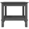 Salontafel 50x50x45 cm massief grenenhout grijs