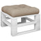Palletkussen 50x50x12 cm stof taupe