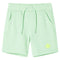 Kindershorts met trekkoord 140 felgroen