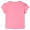 Kindershirt 92 fluorescerend felroze