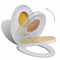 Toiletbril soft-close volwassenen/kinderen wit & geel
