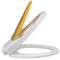 Toiletbril soft-close volwassenen/kinderen wit & geel