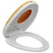 Toiletbril soft-close volwassenen/kinderen wit & geel