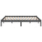 Bedframe massief grenenhout grijs 140x190 cm