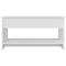 Salontafel 102x50x52,5 cm bewerkt hout wit