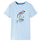 Kindershirt dinosaurusprint 92 lichtblauw