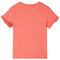Kindershirt met korte mouwen 140 koraalkleurig