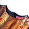 Kinderjurk met lange mouwen hertenprint 104 marineblauw