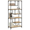 Boekenkast 81x36x176 cm bewerkt hout sonoma eikenkleurig