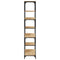 Boekenkast 81x36x176 cm bewerkt hout sonoma eikenkleurig