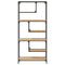 Boekenkast 81x36x176 cm bewerkt hout sonoma eikenkleurig