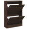 Schoenenkast 60x21x87,5 cm bewerkt hout bruineikenkleurig