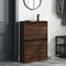 Schoenenkast 60x21x87,5 cm bewerkt hout bruineikenkleurig