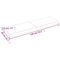 Wandschap 140x40x6 cm onbehandeld massief eikenhout