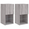 Tv-meubelen 2 st met LED-verlichting 30,5x30x60 cm grijs sonoma