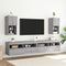 Tv-meubelen 2 st met LED-verlichting 30,5x30x60 cm grijs sonoma