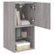 Tv-meubelen 2 st met LED-verlichting 30,5x30x60 cm grijs sonoma