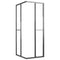 Douchecabine 90x70x180 cm halfmat ESG zwart