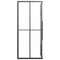 Douchecabine 90x70x180 cm halfmat ESG zwart