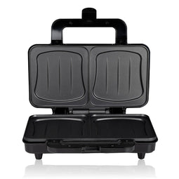 Tosti-Apparaat - XL - 900 Watt - Anti-Aanbak - RVS/ Zwart