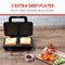 Tosti-Apparaat - XL - 900 Watt - Anti-Aanbak - RVS/ Zwart