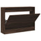 Schoenenkast 80x21x57 cm bewerkt hout bruineikenkleurig