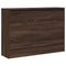 Schoenenkast 80x21x57 cm bewerkt hout bruineikenkleurig