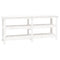 Werkbank 181x50x80 cm massief grenenhout wit