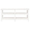 Werkbank 181x50x80 cm massief grenenhout wit
