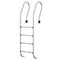 Zwembadladder 54x38x184,5 cm 304 roestvrij staal