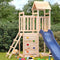 Speeltoren met ladder en rotswand 52,5x110,5x214 cm grenenhout