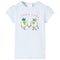 Kindershirt cartooncitroenen 128 lichtblauw