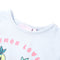 Kindershirt cartooncitroenen 128 lichtblauw