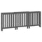 Radiatorombouw 210x21x85 cm massief grenenhout grijs