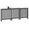 Radiatorombouw 210x21x85 cm massief grenenhout grijs