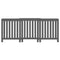 Radiatorombouw 210x21x85 cm massief grenenhout grijs