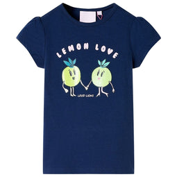 Kindershirt 92 marineblauw