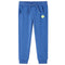 Kinderjoggingbroek 92 gemleerd blauw