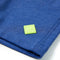 Kindershorts met trekkoord 140 gemleerd blauw