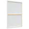 Canvasdoeken 12 st stof en massief grenenhout wit