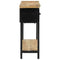 Wandtafel 110x30x75 cm massief ruw mangohout