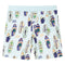 Kindershorts met trekkoord 140 gemleerd zachtblauw