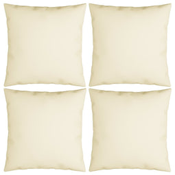 Sierkussens 4 st 60x60 cm stof crmekleurig