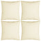 Sierkussens 4 st 60x60 cm stof crmekleurig