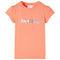 Kindershirt met kapmouwen 128 neonoranje