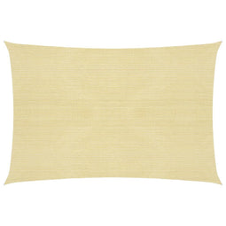 Zonnezeil 160 g/m 6x7 m HDPE beige